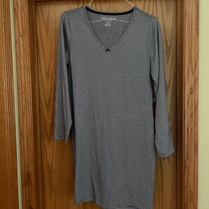 NWT - Nautica Navy and White Striped Pajama Dress
